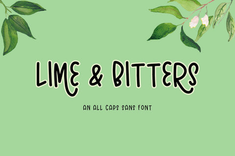 Lime and Bitters Sans Font Beck McCormick 