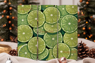 Lime Slices 20oz Tumbler Wrap Sublimation DesignSVG 
