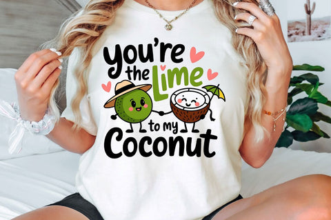 Lime to My Coconut PNG Funny Valentine Sublimation Design Sublimation Regulrcrative 