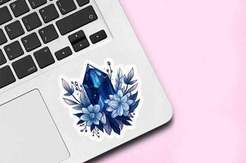 Line drawingmagical crystal Sticker Design Sublimation Regulrcrative 