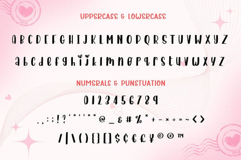 Lineheart - Handwriting Font Font AnningArts Design 