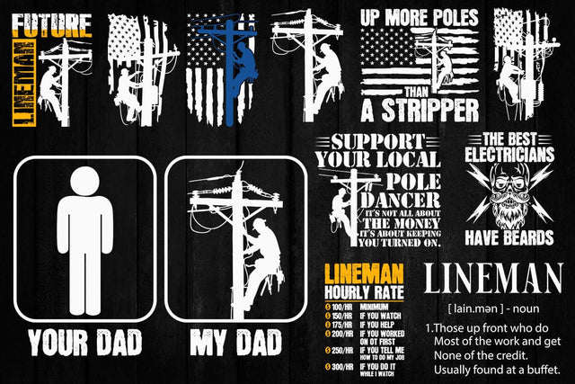 Lineman Electrician SVG, Power Pole svg, Lineman svg, Electrician svg SVG DesignDestine 