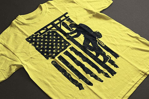 Lineman Flag svg, US Lineman svg, Distressed Flag svg SVG DesignDestine 