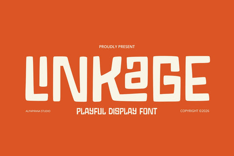 Linkage - Display Font Font Alpaprana Studio 