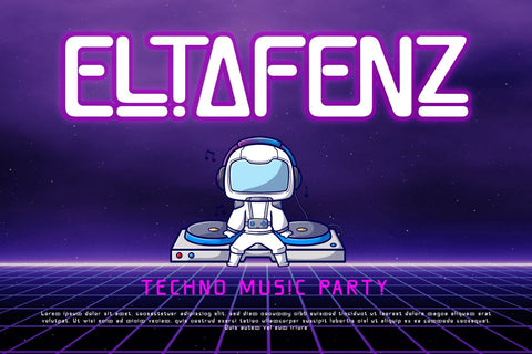 Linkero - Futuristic Font Font twinletter 