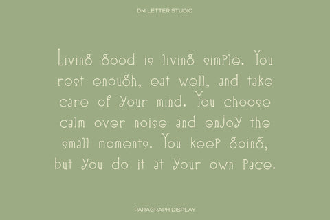 Linova Font Dm Letter Studio 