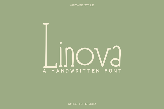 Linova Font Dm Letter Studio 