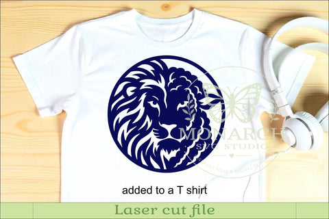Lion and Lamb Round Wall Sign SVG, Christian Faith Laser Cut SVG APInspireddesigns 