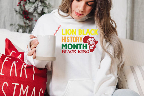 Lion Black History Month Black King SVG Angelina750 