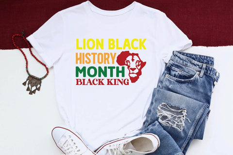 Lion Black History Month Black King SVG Angelina750 