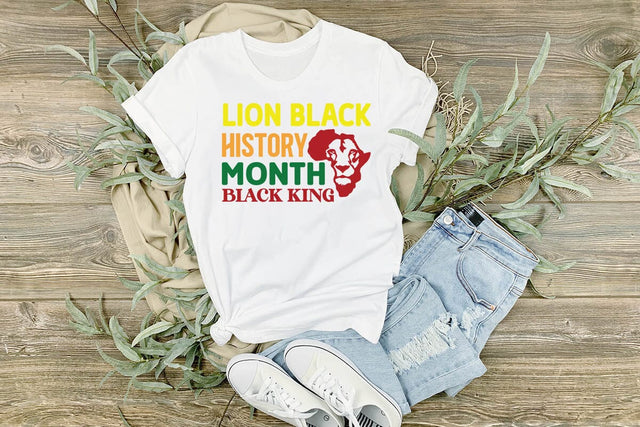 Lion Black History Month Black King SVG Angelina750 