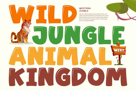 Lion Crunch - Food Font Font Mozarella 