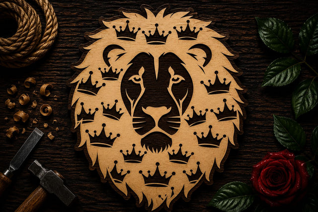 Lion Head Mandala Design Laser Cut SVG File SVG Regulrcrative 
