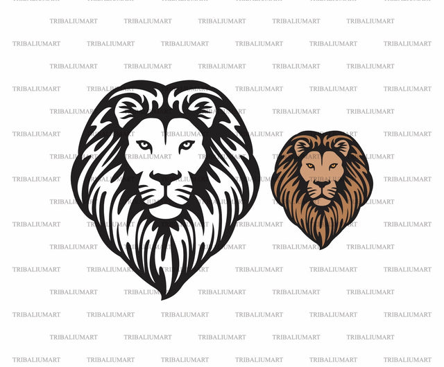 Lion head SVG TribaliumArtSF 