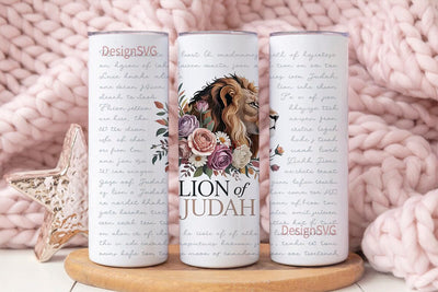 Lion of Judah 20oz Tumbler Wrap Sublimation DesignSVG 