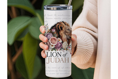 Lion of Judah 20oz Tumbler Wrap Sublimation DesignSVG 