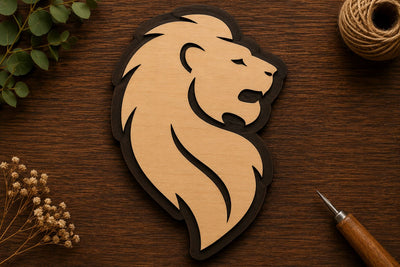 Lion Profile Laser Cut Svg File Design SVG Regulrcrative 