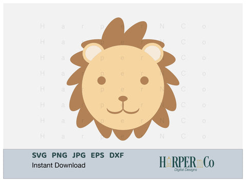 Lion SVG PNG Cut EPS File SVG HarperNCo 
