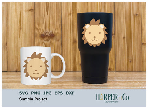 Lion SVG PNG Cut EPS File SVG HarperNCo 