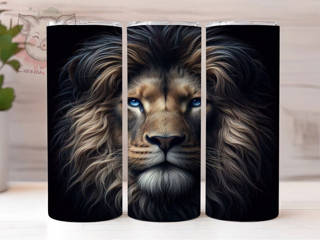 Lion Wild Animal 20oz Safari Tumbler, Lion Tumbler, Wild Animal Tumbler, Big Cat Wrap, Safari Tumbler, Lion Sublimation, Jungle King Tumbler, Roaring Lion Design Sublimation Lara' s Designs 