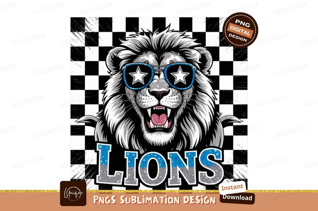 Lion With Glasses Sublimation Png Art Sublimation Designangry 