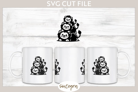 Lions Pile v1 SVG Cut File SVG Sintegra 