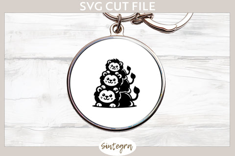 Lions Pile v1 SVG Cut File SVG Sintegra 