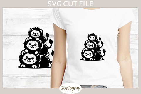 Lions Pile v1 SVG Cut File SVG Sintegra 