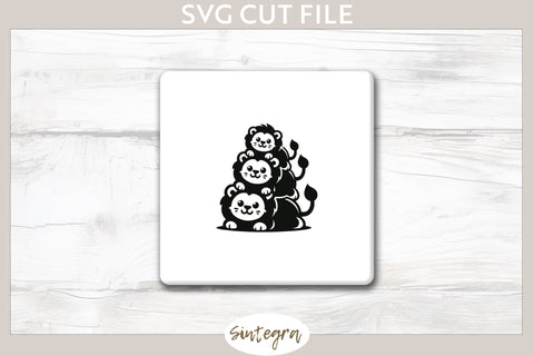 Lions Pile v1 SVG Cut File SVG Sintegra 