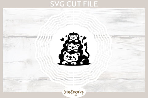 Lions Pile v2 SVG Cut File SVG Sintegra 