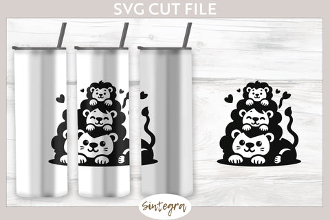 Lions Pile v2 SVG Cut File SVG Sintegra 