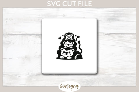 Lions Pile v2 SVG Cut File SVG Sintegra 