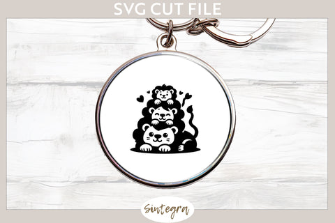Lions Pile v2 SVG Cut File SVG Sintegra 