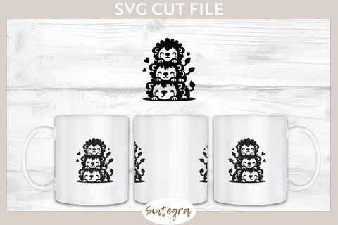 Lions Pile v3 SVG Cut File SVG Sintegra 