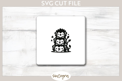 Lions Pile v3 SVG Cut File SVG Sintegra 