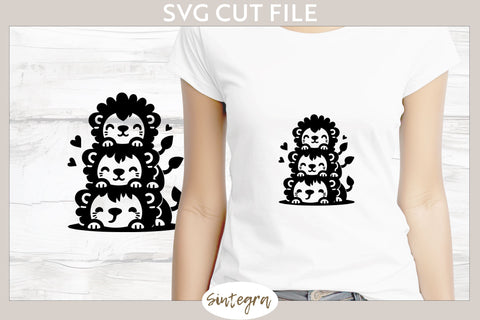 Lions Pile v3 SVG Cut File SVG Sintegra 