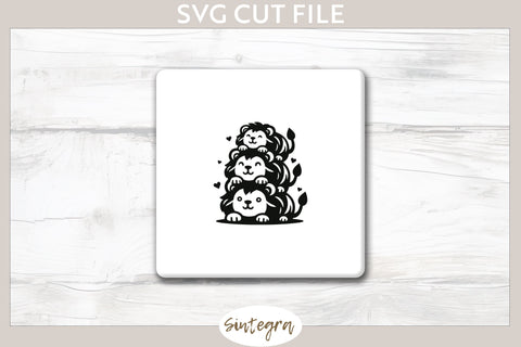 Lions Pile v4 SVG Cut File SVG Sintegra 