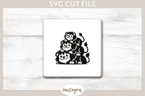 Lions Pile v5 SVG Cut File SVG Sintegra 