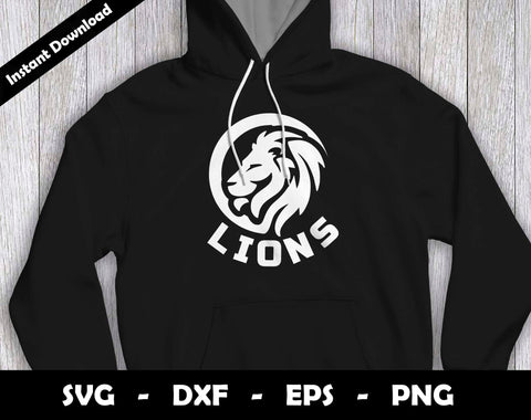 Lions SVG Cut File, Lions logo SVG Design, Lions Football Mascot, T-Shirt Sublimation Design Png SVG Arthur Arellano 