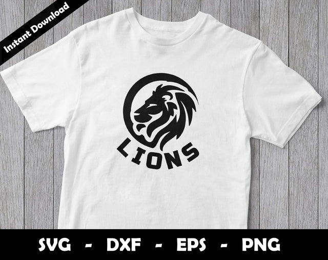 Lions SVG Cut File, Lions logo SVG Design, Lions Football Mascot, T-Shirt Sublimation Design Png SVG Arthur Arellano 