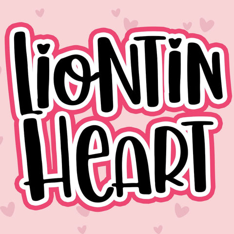 Liontin Heart Font Font Dm Letter Studio 