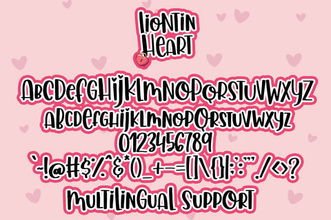 Liontin Heart Font Font Dm Letter Studio 