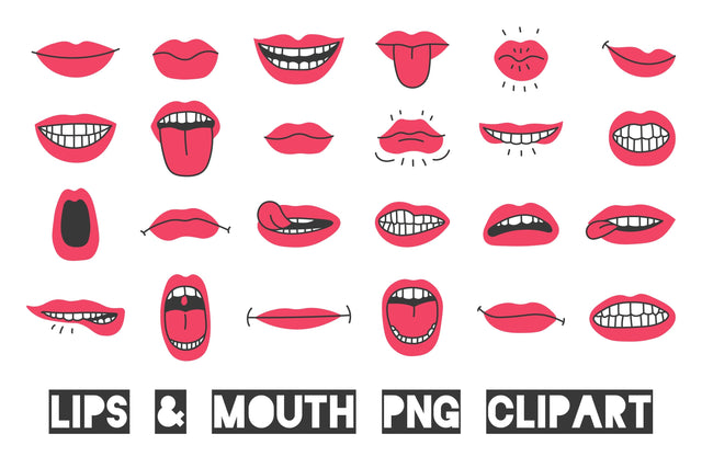Lips And Mouth PNG Clipart Sublimation Rin Green 