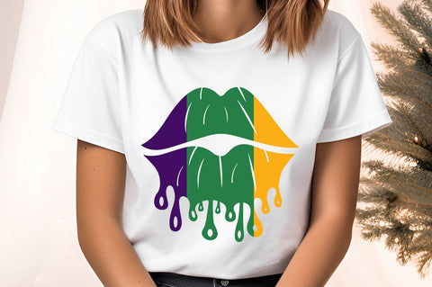 Lips dripping mardi gras SVG Design SVG Designangry 