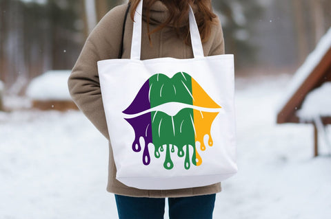Lips dripping mardi gras SVG Design SVG Designangry 