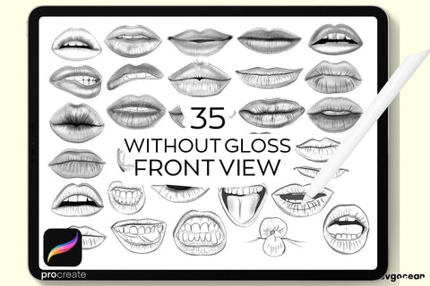 Lips Procreate Stamps SVG SvgOcean 