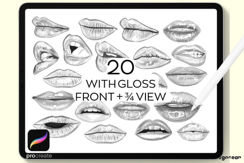 Lips Procreate Stamps SVG SvgOcean 