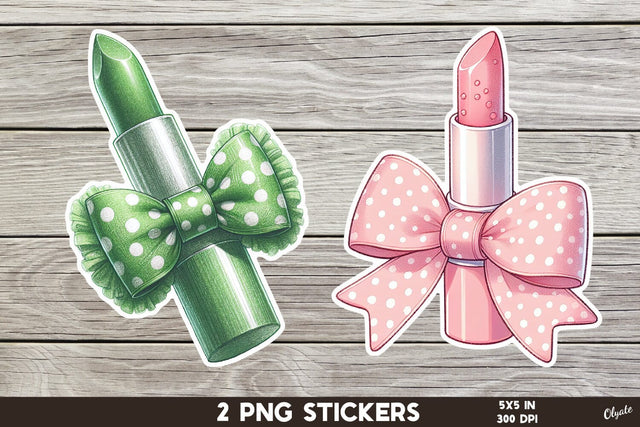 Lipstick Sticker PNG. Makeup Sticker Printable PNG Sublimation Olga Terlyanskaya 