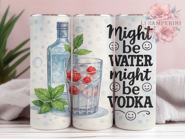Liquid Confidence Funny Vodka Tumbler, Might Be Vodka Tumbler, Alcohol Humor Sublimation, 20oz Funny Drink Wrap, Sarcastic Tumbler Design, Vodka Lover Tumbler Sublimation Li Zamperini 