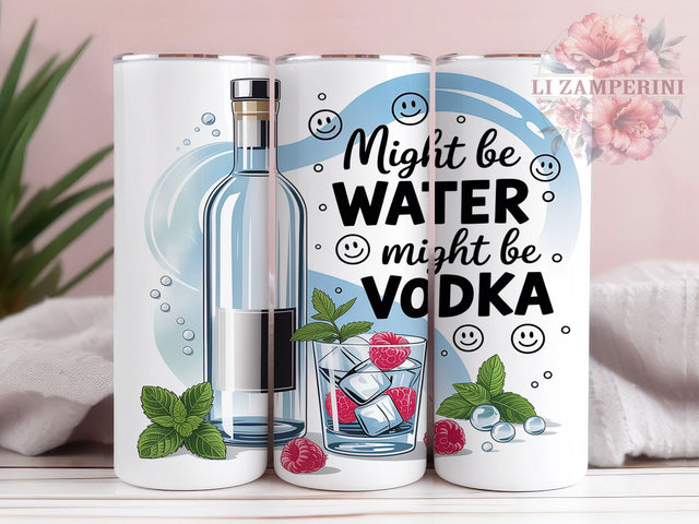 Liquid Confidence Funny Vodka Tumbler, Might Be Vodka Tumbler, Alcohol Humor Sublimation, 20oz Funny Drink Wrap, Sarcastic Tumbler Design, Vodka Lover Tumbler Sublimation Li Zamperini 